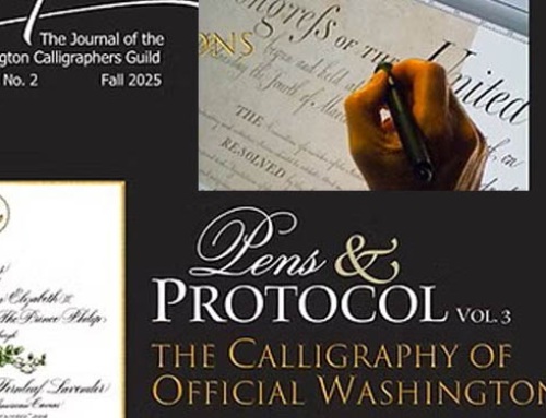 Patrigraphica Recognized by the Washington Calligraphers Guild