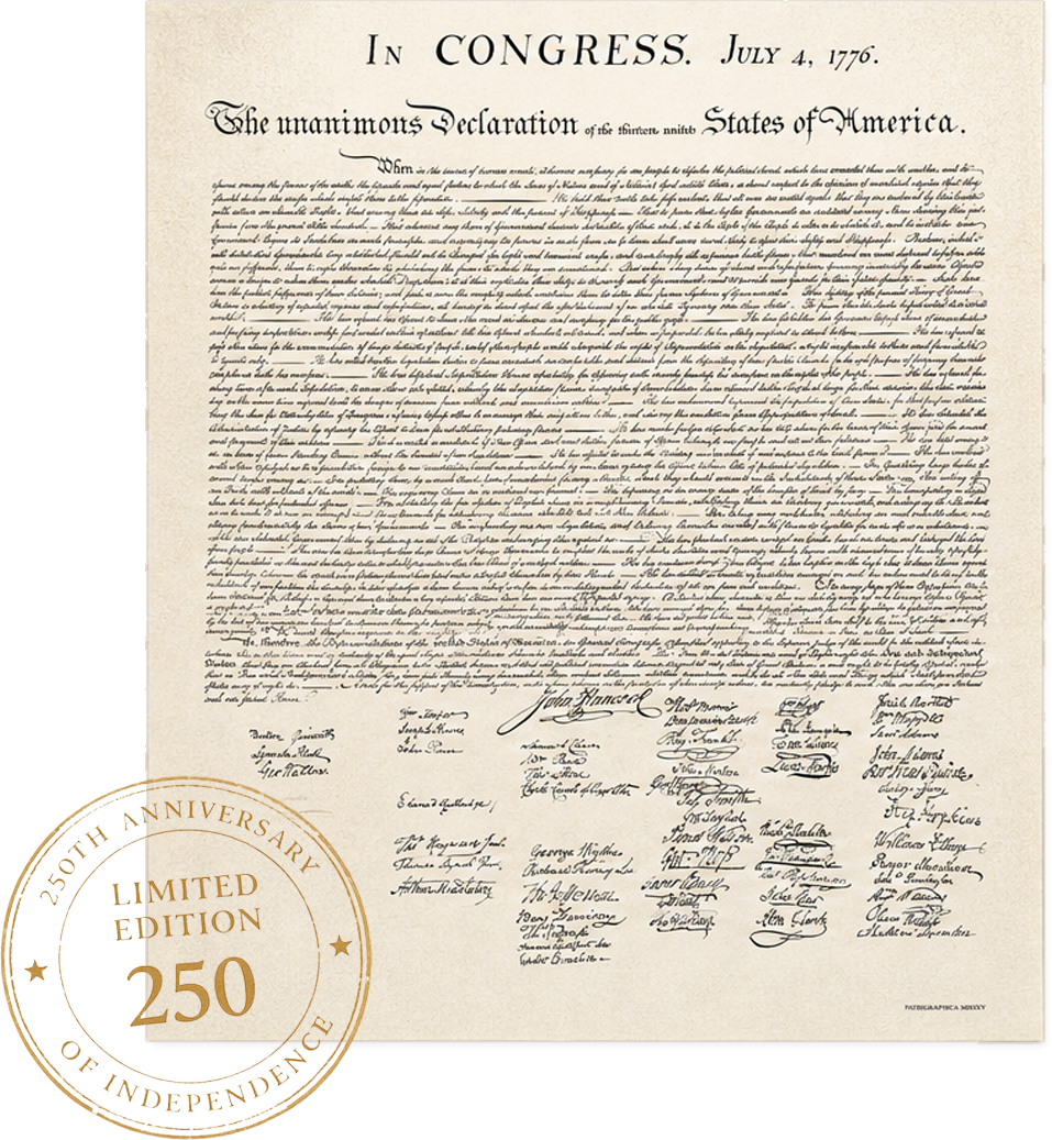 Semiquincentennial — the 250th anniversary of the Declaration of Independence
