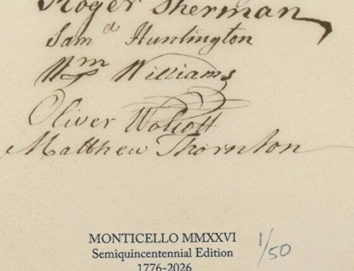 Monticello Now Offering Patrigraphica’s Semiquincentennial Edition