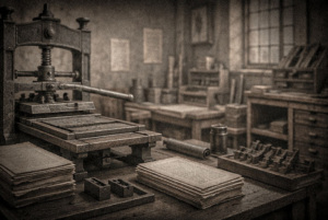 Traditional printing office