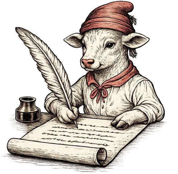 Patrick-writing Patrick - The Patrigraphica Calf